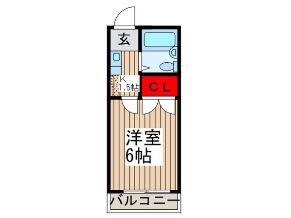 コーポK３の物件間取画像